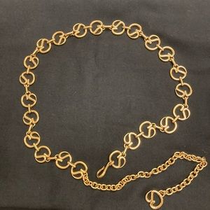St. John gold chain link belt, one size